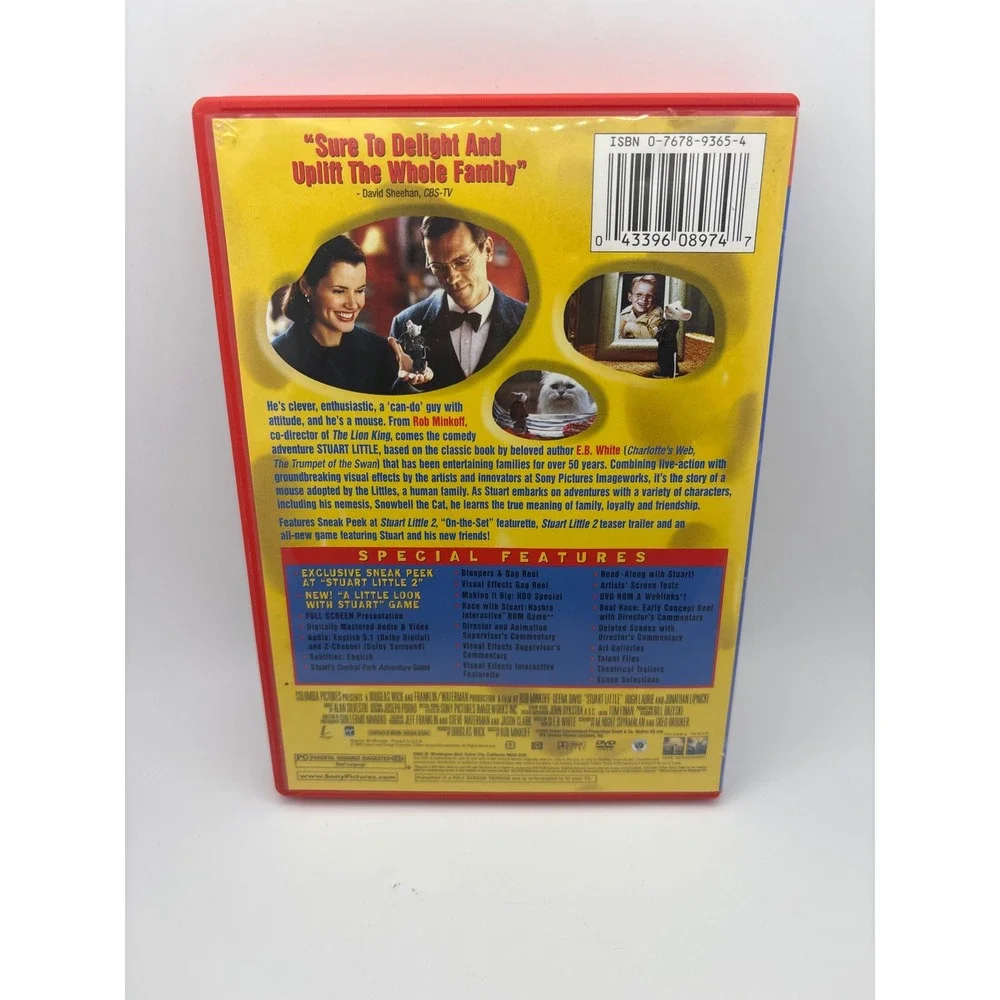 Stuart Little Deluxe Edition DVD Family Comedy Movie Red Case E.B. White Classic